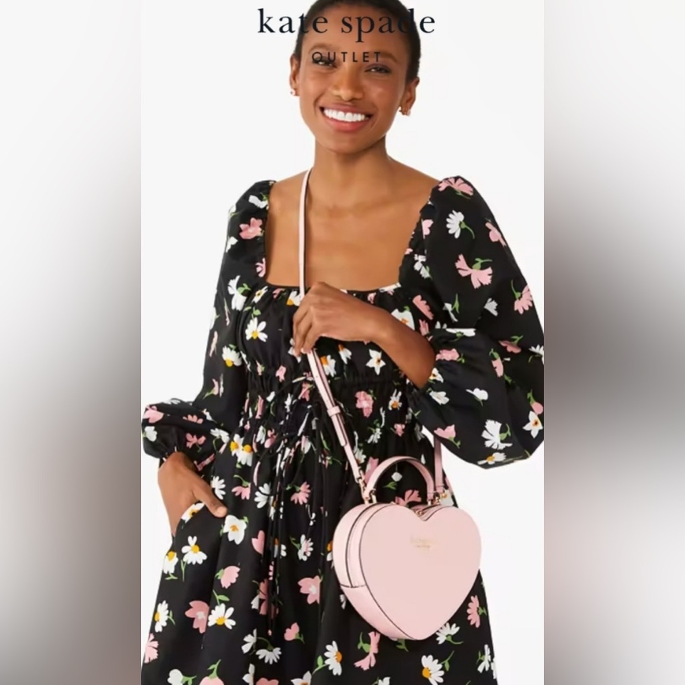 Kate Spade New York Love Shack Heart Crossbody Purse – Pink NWOT